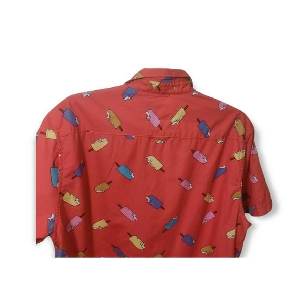 Ricky Singh Denim & Flower Mens Button Up Shirt L Large Slim Fit Sailboat Blue - Picture 4 of 4